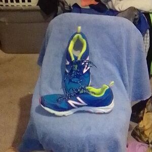 New Balance Blue and Neon Green Women's Shoes
